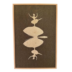 Sommerfugl med danserinder - vvet billede