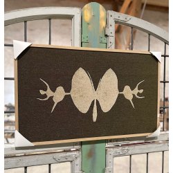 Sommerfugl med danserinder - vvet billede