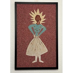 H.C.A Dukke klip  - pige med guldhr - vgbillede