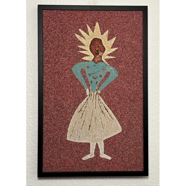 H.C.A Dukke klip  - pige med guldhr - vgbillede