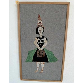 H.C.A Dukke klip - Pige med spids hue - vgbillede